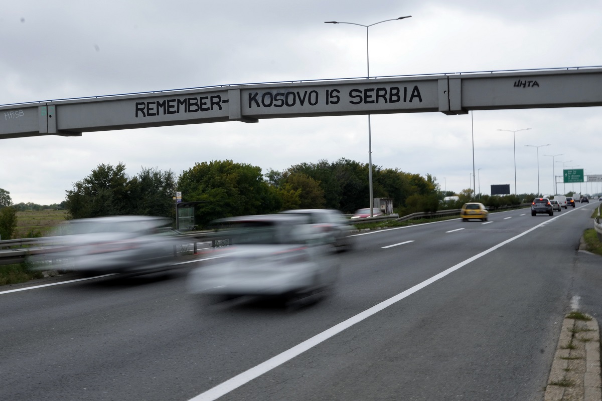 serbia kosovocars roll on a highway