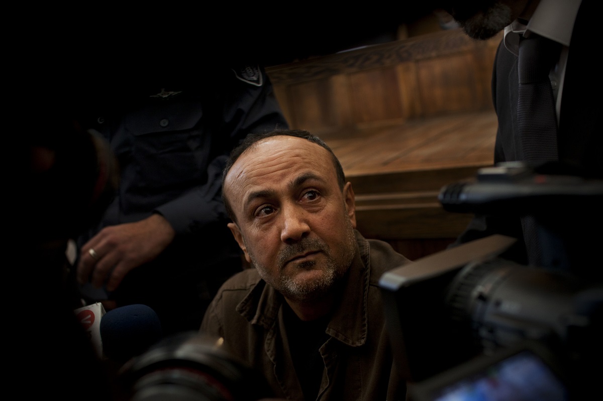 senior fatah leader marwan barghouti appears at jerusalems court. israels prison