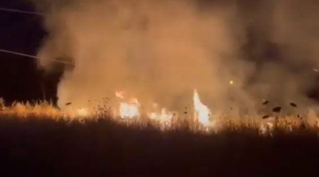 Ανήλικοι Ρομά έβαλαν φωτιές σε ακαθάριστα οικόπεδα και χαντάκια στα Αγιοβασιλιώτικα (Videos)