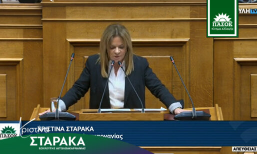 Η Χρ. Σταρακά μίλησε στη Βουλή για το Νομοσχέδιο του Υπ.Α.Α.Τ. για τα Π.Ο.Π. υπογραμμίζοντας πως ο αγρoτικός κόσμος δίνει αγώνα επιβίωσης