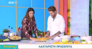 Ο Πενταλοφιώτης Chef Χρήστος Μοίρας «πιάστηκε» στα... πράσα από τους τηλεθεατές του «Breakfast@Star» το πρωί της 9ης Οκτωβρίου 2024